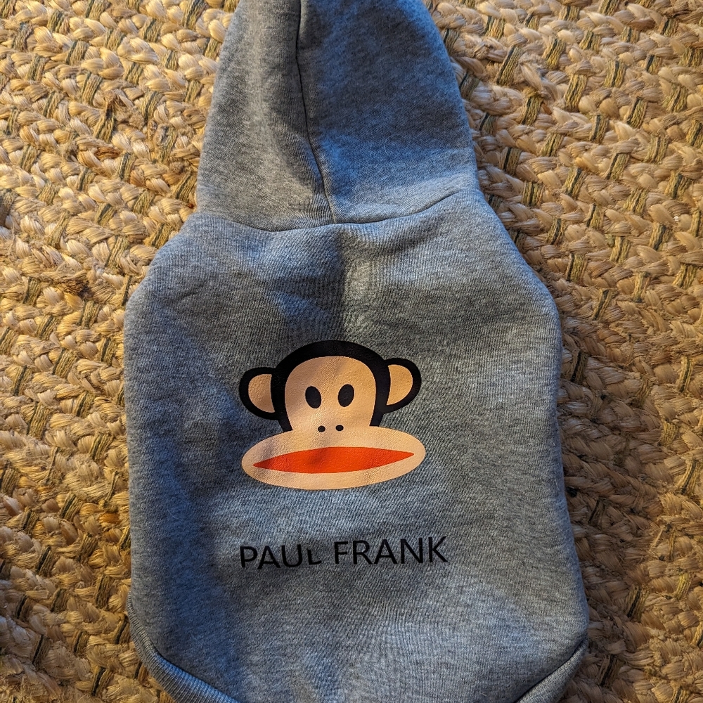 Brand New Paul Frank Small Dog Hoodie - Picture 1 of 6